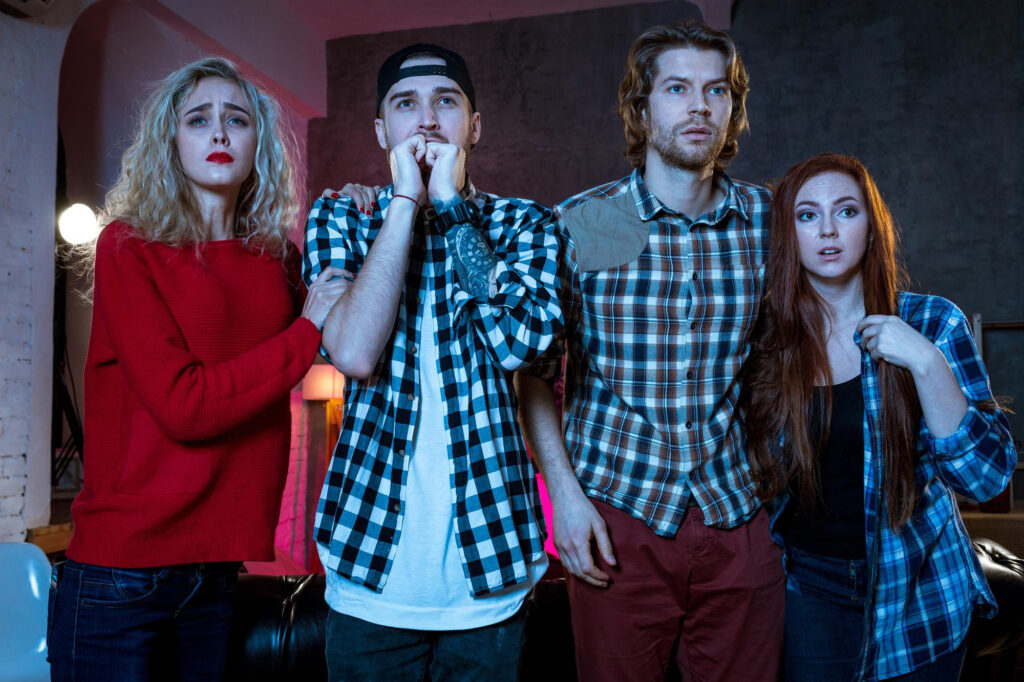 Susto de jovenes durante escape room